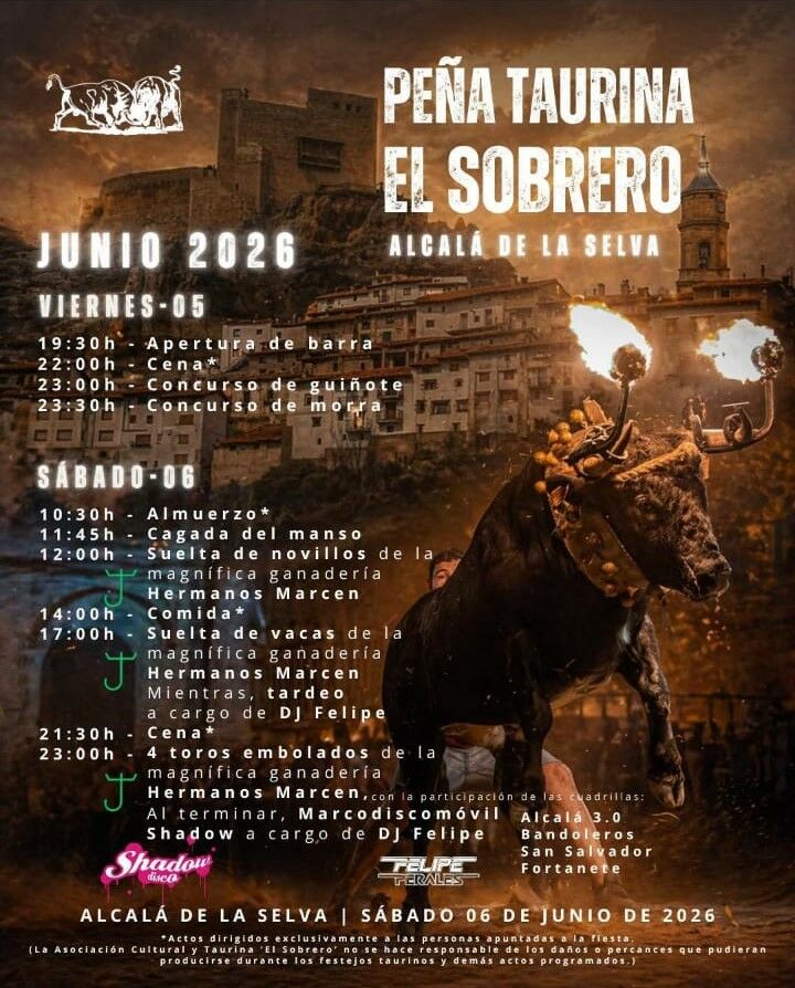 Peña taurina 5 y 6 junio 26